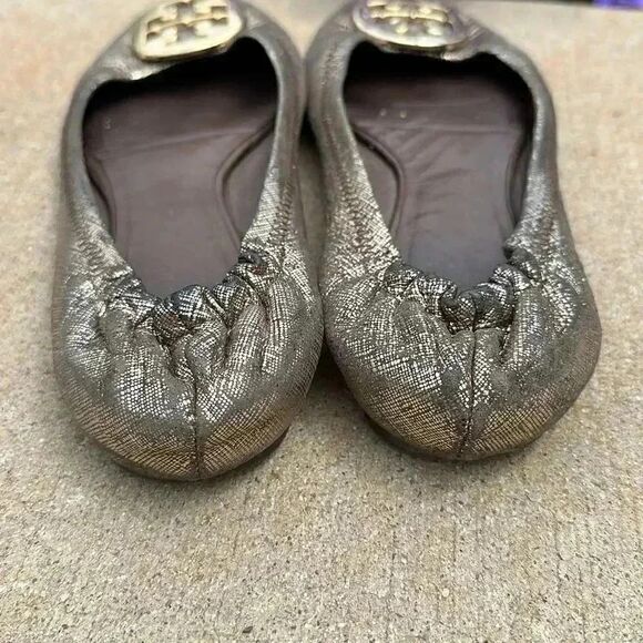 Tory Burch Metallic Flats - Picture 8 of 16